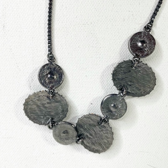 Victorian-Style Brown Gem Necklace - Picture 6 of 7